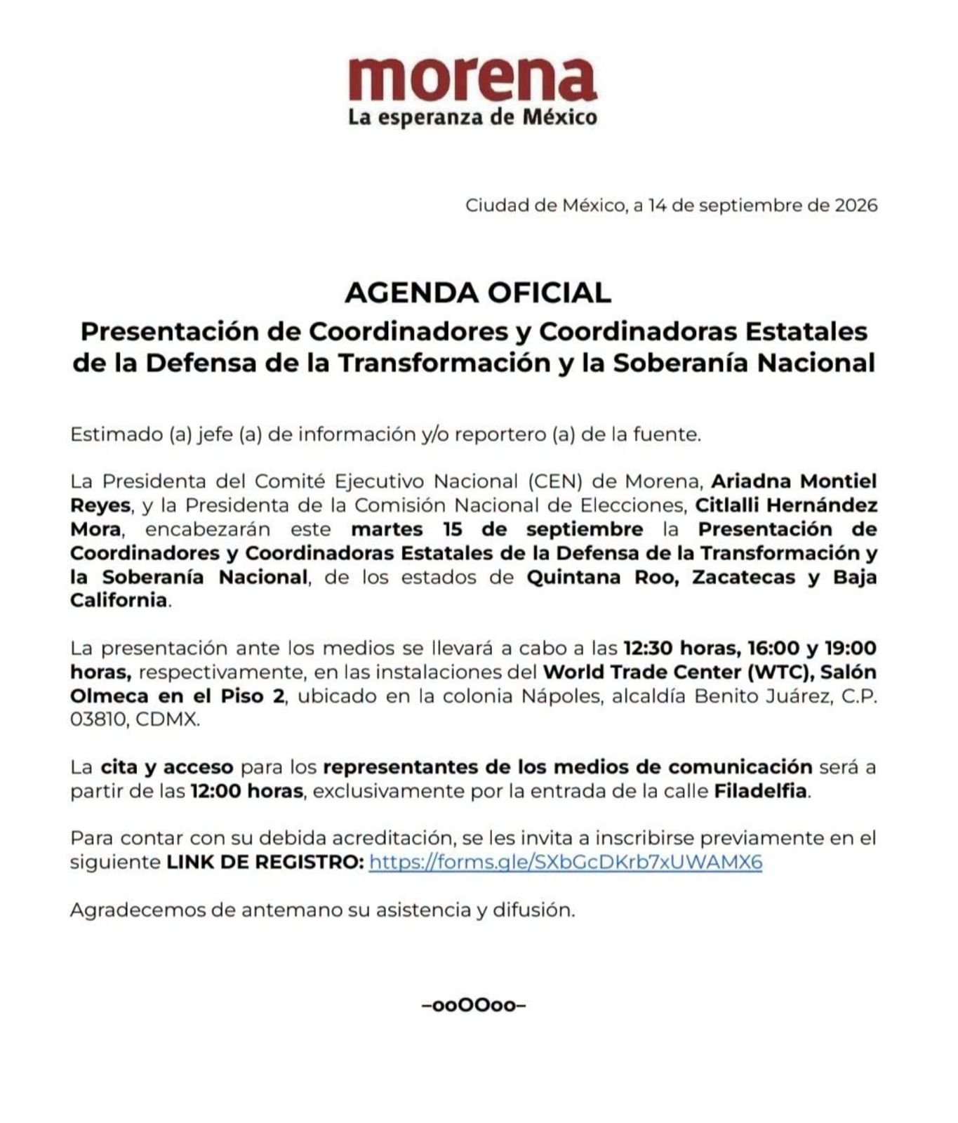 Mañana MORENA define candidato para Quintana Roo