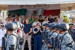 Participaron elementos de la Secretaría de Marina, Ejército Mexicano, Guardia Nacional, Seguridad Ciudadana, Tránsito, Protección Civil y Bomberos.