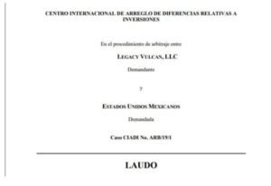 CIADI LAUDO 1