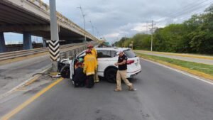 Accidente avenida CTM Playa del Carmen